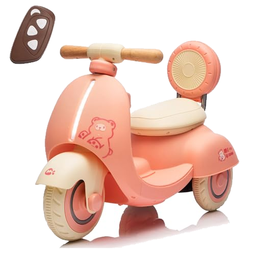 Okybaby 12V Ride On Electric Car 3-Wheel Ride on Toys for Toddlers w/Parent Remote