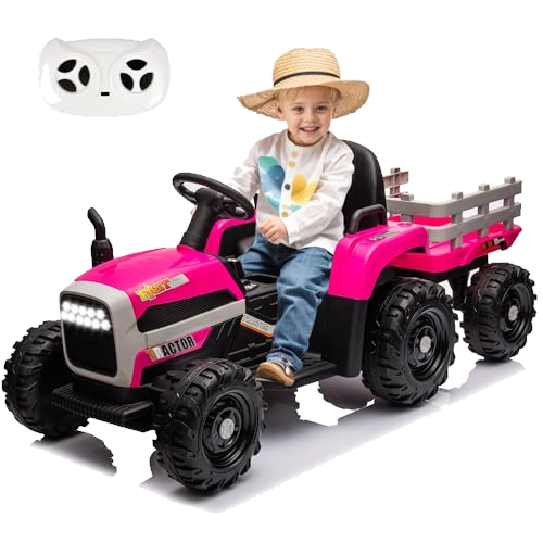 Okybaby 24V Ride on Tractor with Trailer