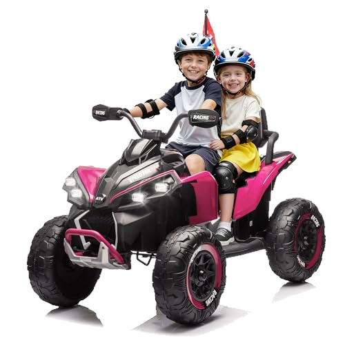 Okybaby XL 2-Seater Kids Ride on ATV 24V Ride on Toys for Big Kids W/Parents Control